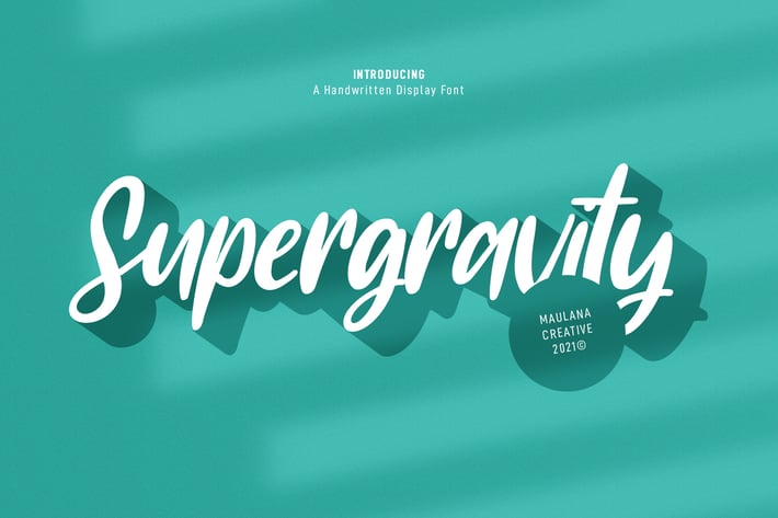 Supergravity Handwritten Font