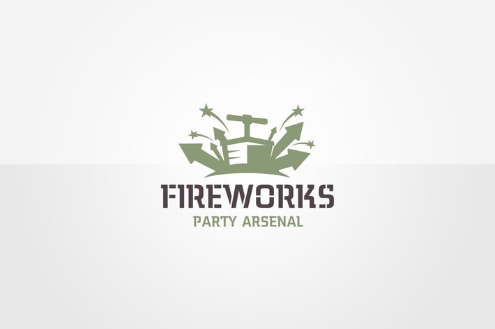 Firework Logo Template