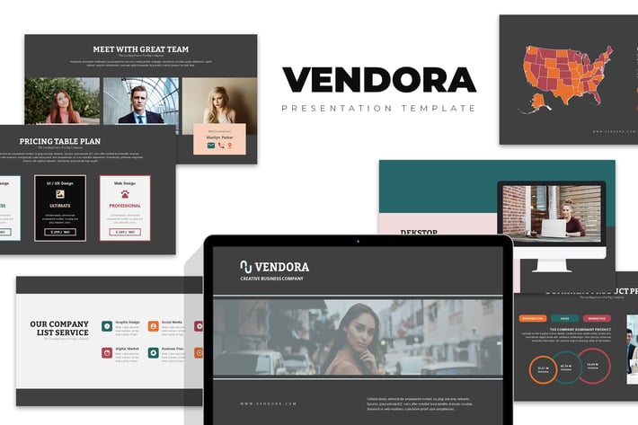 Vendora : Startup Investor Pitch Powerpoint