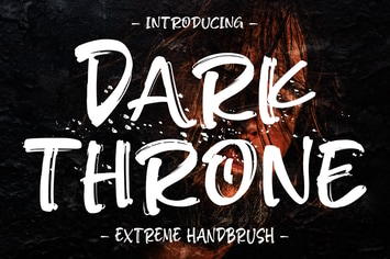Dark Throne Extreme Handbrush Font