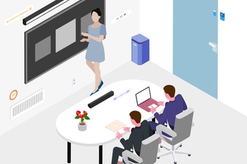 Smart Things for Workspace Isometric Illustration
