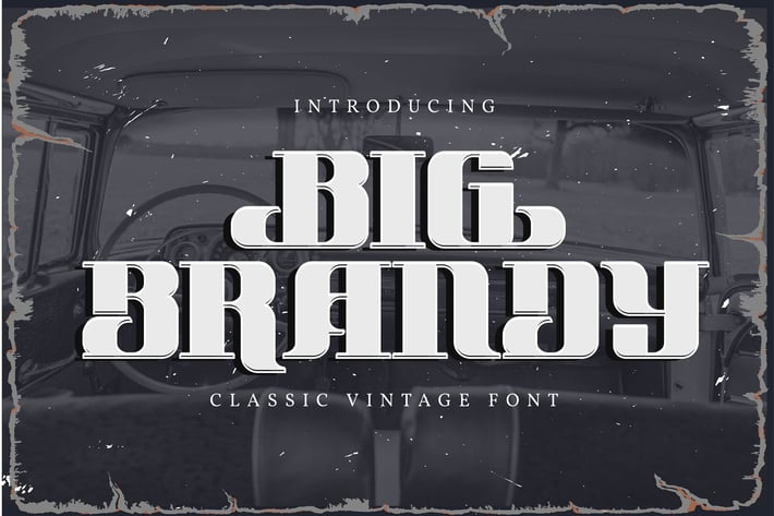 Big Brandy | Classic Vintage Font