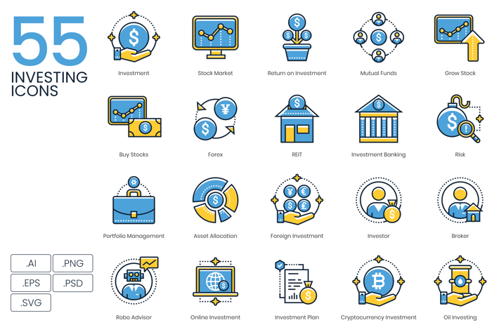 55 Investing Icons