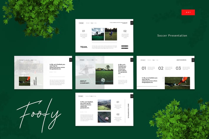 Footy - Soccer Powerpoint Presentation Template