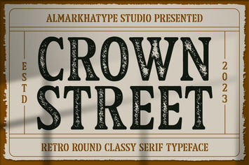 Crown Street – Military Stencil Serif