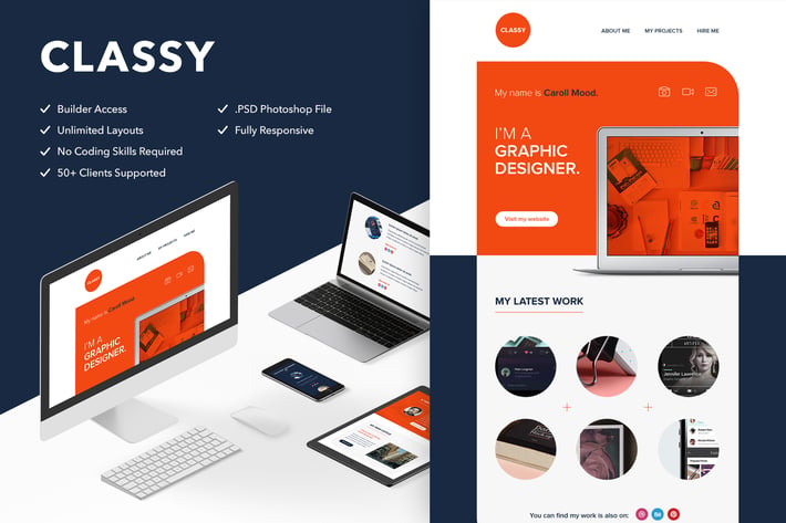 Classy - Responsive Email + Themebuilder Access
