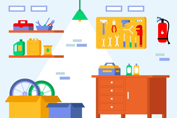 Garage - Background Illustration