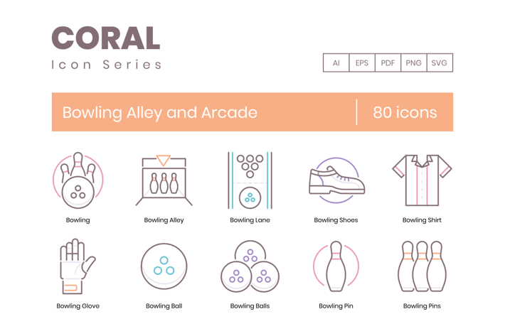 80 Bowling Icons