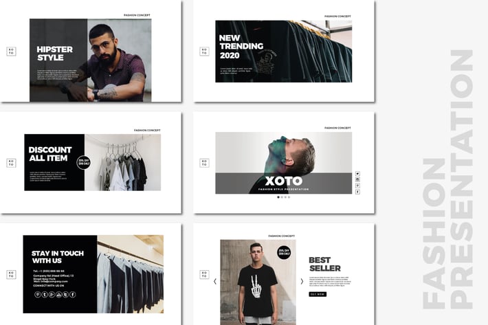 Xoto - Fashion Minimal Powerpoint