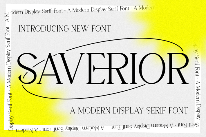 Saverior - Advertisement Font