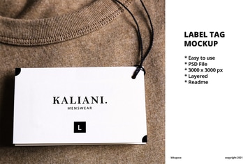 Label Tag Mockup Vol.02