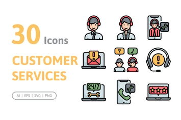 30 Customer Service Icons