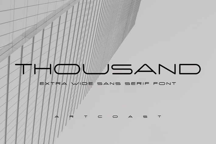 Thousand Extra Wide Sans Serif