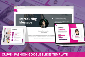 Cruve - Fashion Google Slides Template
