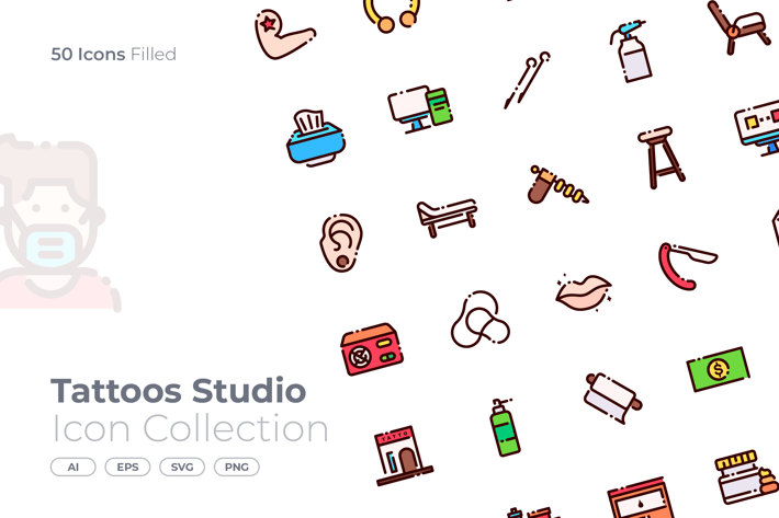 Tattoos Studio Filled Icon