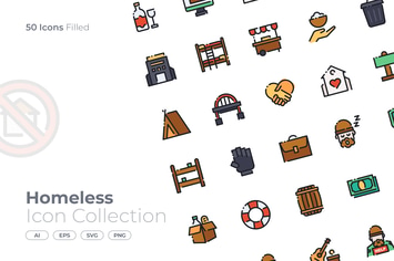 Homeless Filled Icon