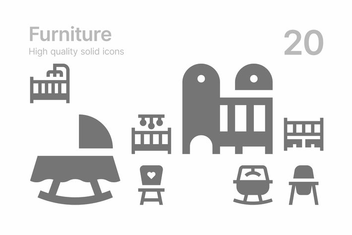 Baby Furniture Icons