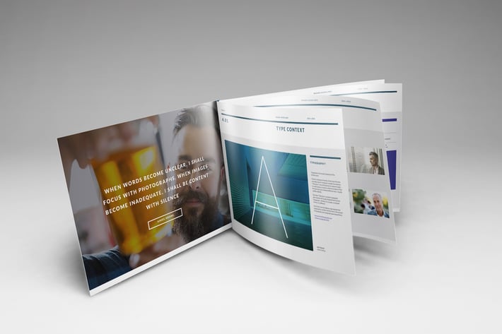 A4 Landscape Brochure Mockups