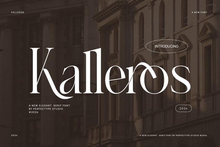 Kalleros Elegant Ligature Serif Font Typeface