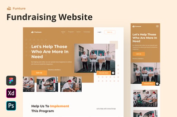 Funture - Fundraising Website Homepage