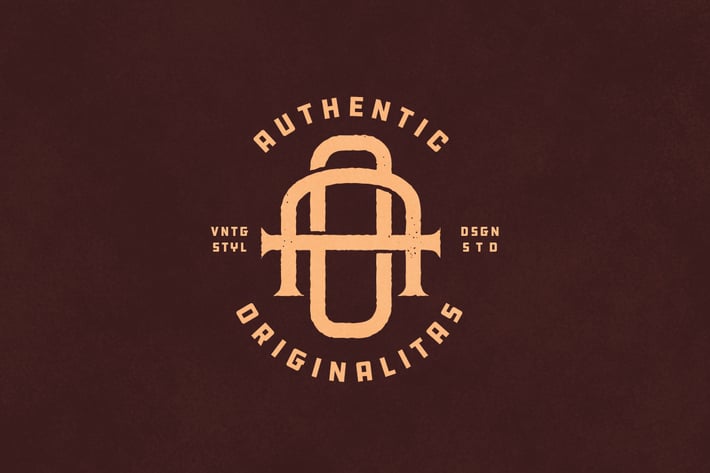 AO Vintage Monogram Logo