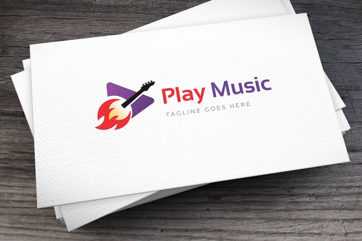 Play Music Logo Template