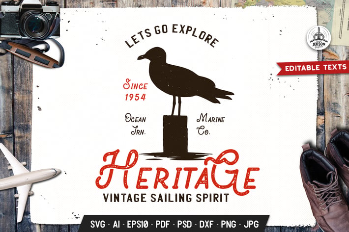 Let's Go Explore Logo Adventure, Retro Print Shirt