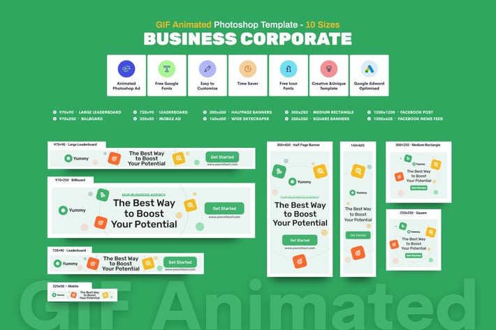 GIF Banners - Business, Corporate Banners Ad