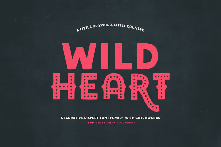 Wild Heart Decorative Display Family