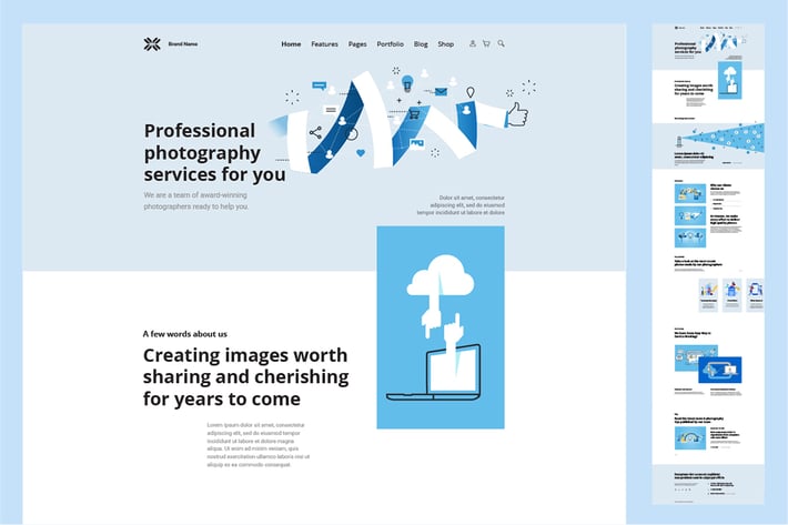 One Page Website Design Template
