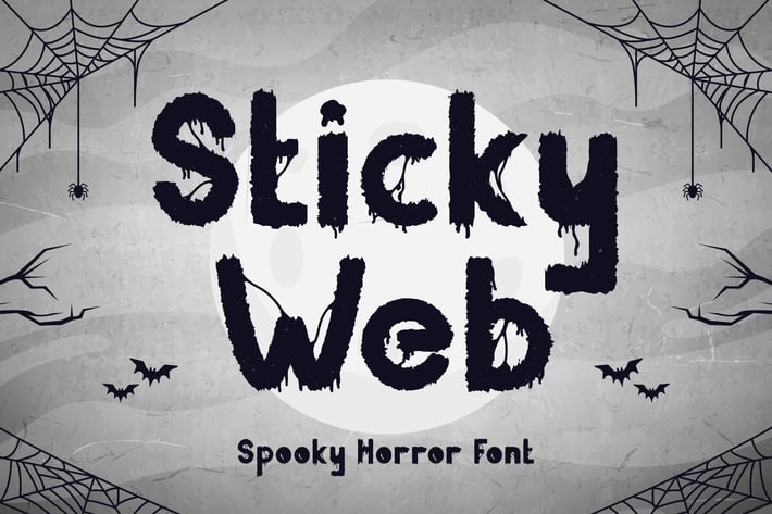 Sticky Web – Spooky Horror Font