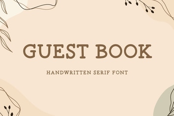 Guest Book - Handwritten Serif Font