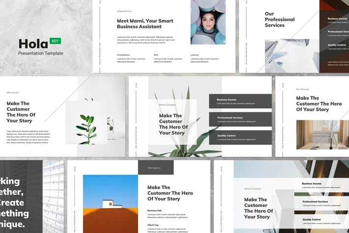 Hola - Minimal & Creative Keynote Template