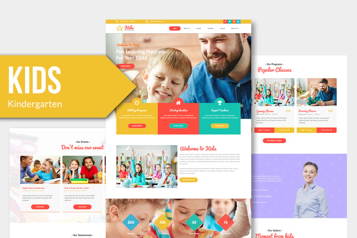KIDS - Kindergarten and Child Muse Template