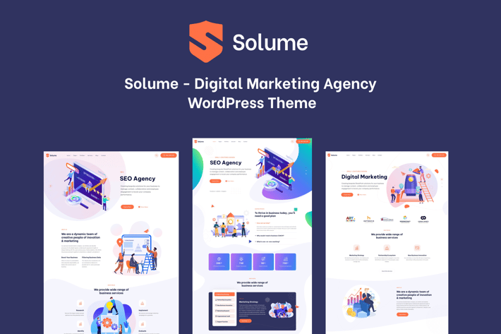 Digital Marketing WordPress Theme - Solume