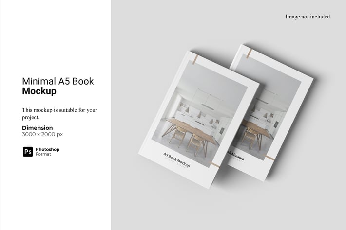 Minimal A5 Book Mockup