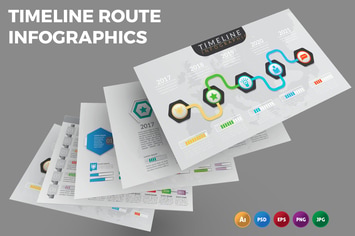 Timeline Route – Infographics Design