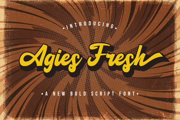 Agies Fresh - Retro Bold Script Font