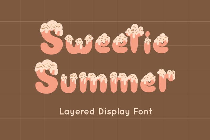 Sweetie Summer - Display Font