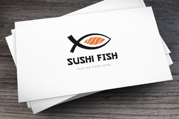 Sushi Fish Logo Template