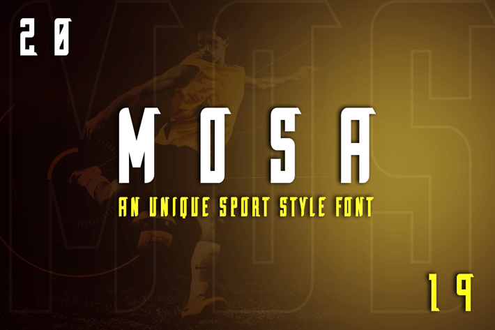 Mosa Exclusive Display Font