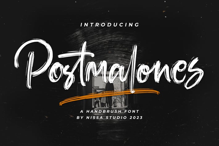 Postmalones - Brush Font
