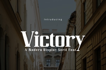 Victory - A Modern Display Serif Font