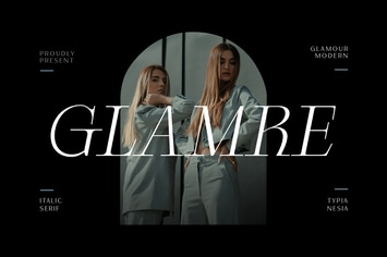 Glamre - Elegant Modern Glamour Italic Serif