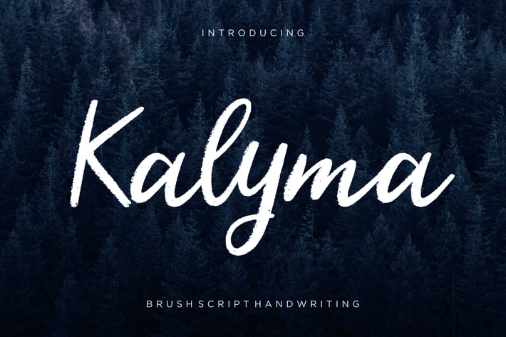 Kalyma Brush Script Business Font