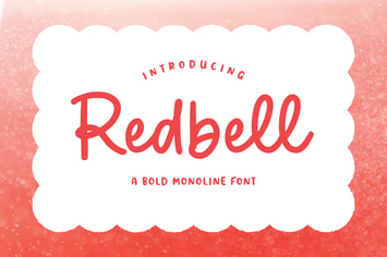 Redbell - Bold Monoline Font