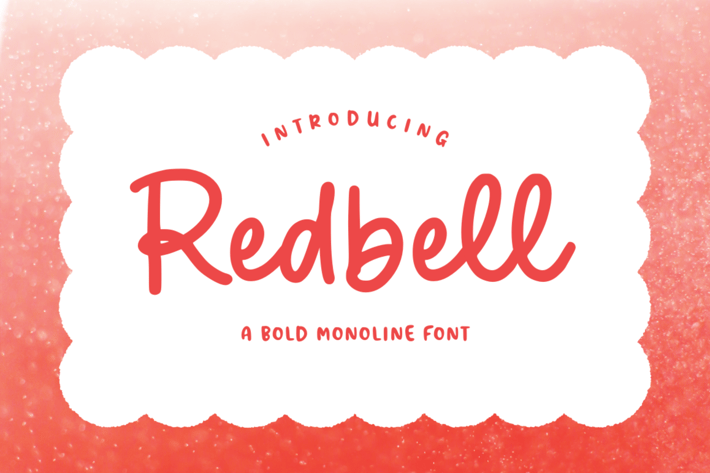 Redbell - Bold Monoline Font
