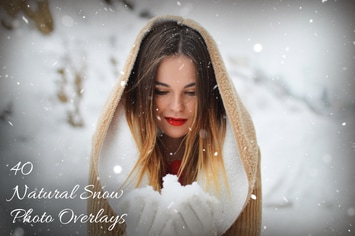40 Natural Snow Photo Overlays