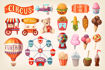 Fun Fair and Traveling Circus Elements