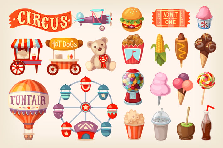Fun Fair and Traveling Circus Elements